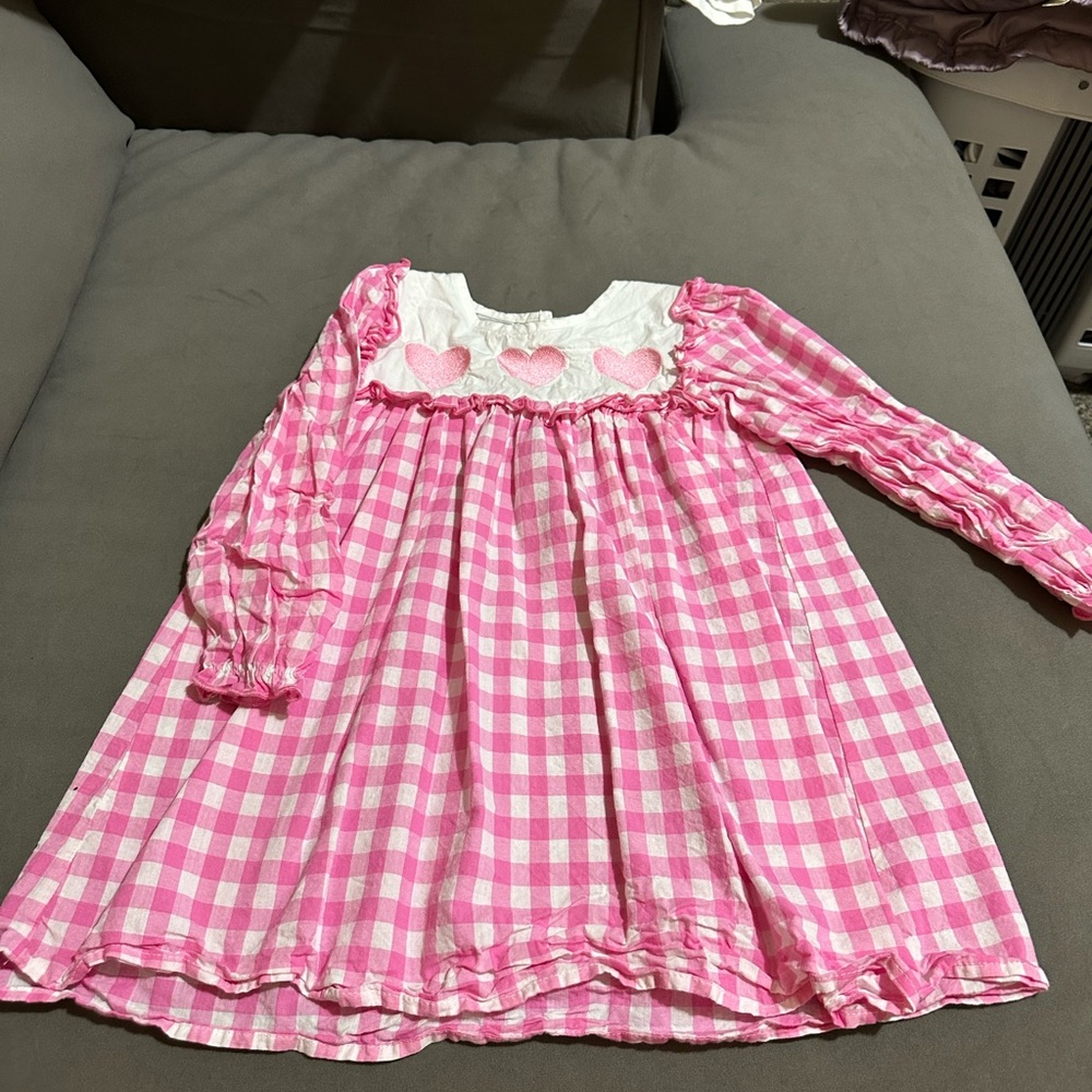 Girls Valentines Heart Dress